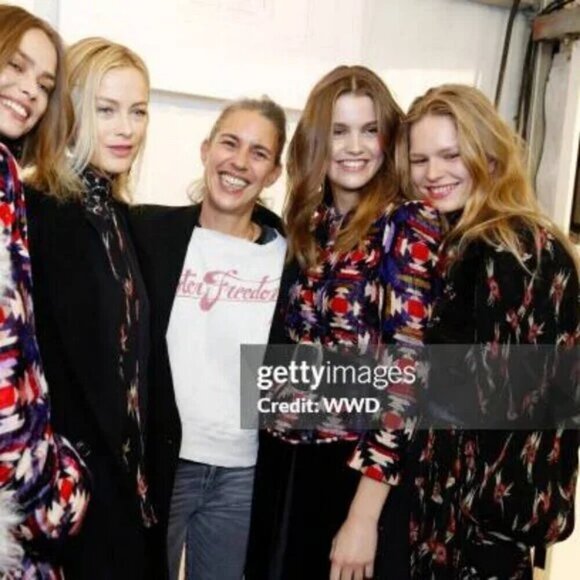 NWT Designer ISABEL MARANT Wilem Haut Ruffle Pleat Blouse Black M MSRP $1375 - Picture 10 of 10